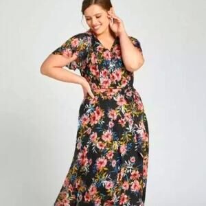 Lane Bryant 18 Maxi Dress Fall Plus Size Long Dress Homecoming Party Dress Boho